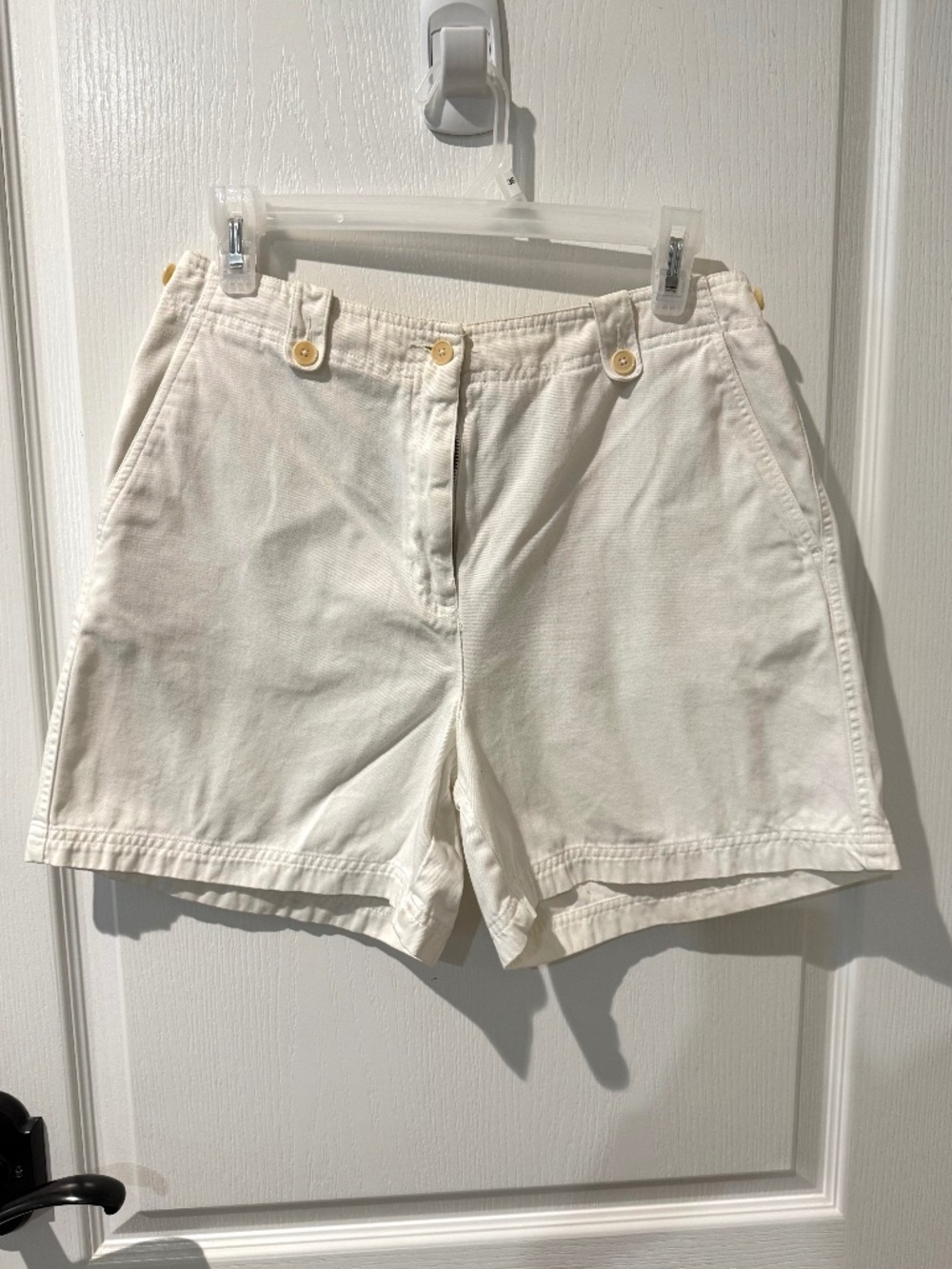 Ralph Lauren White Pleated Shorts Sz 8